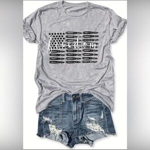 NWOT Vibrant Freedom Print T-Shirt